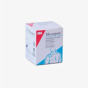ESPARADRAPO HIPOALERGICO MICROPORE PAPEL 5 M X 5 CM