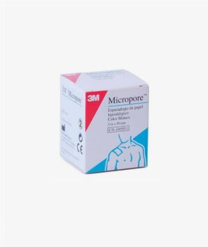 ESPARADRAPO HIPOALERGICO MICROPORE PAPEL 5 M X 5 CM