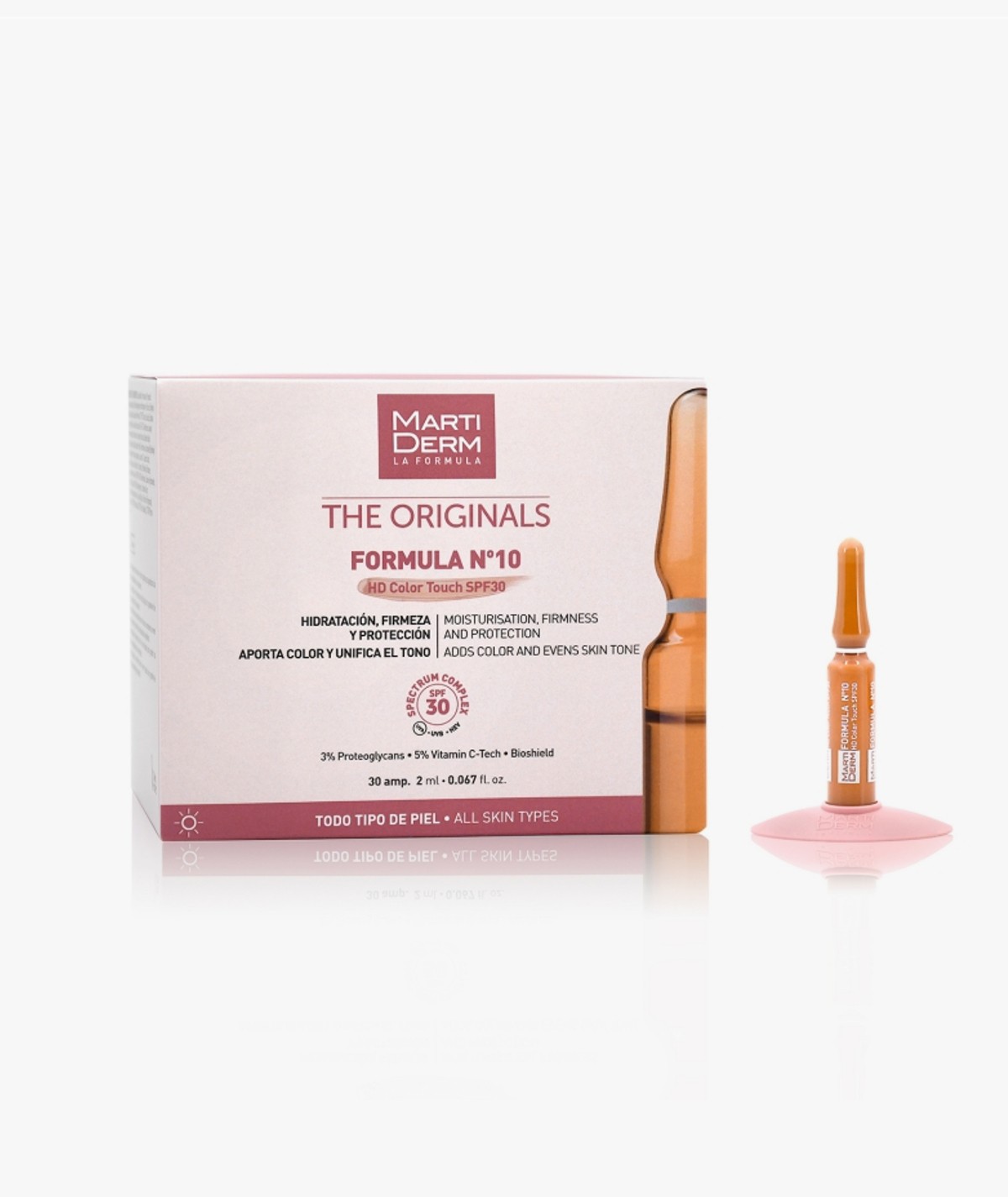 MARTIDERM FORMULA Nº10 HD COLOR TOUCH SPF30 30 AMPOLLAS