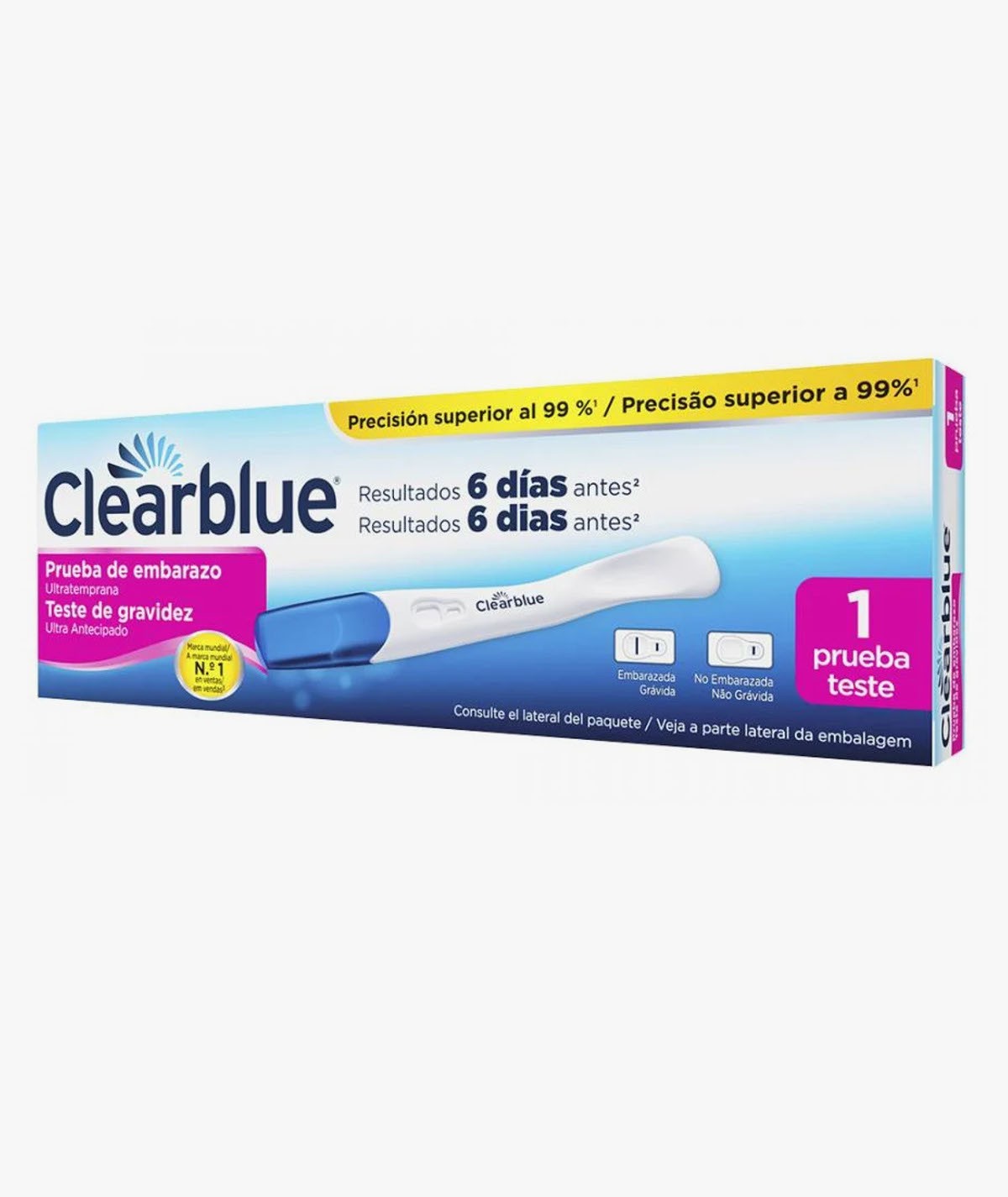 CLEARBLUE TEST DE EMBARAZO ULTRATEMPRANA 1 UNIDAD