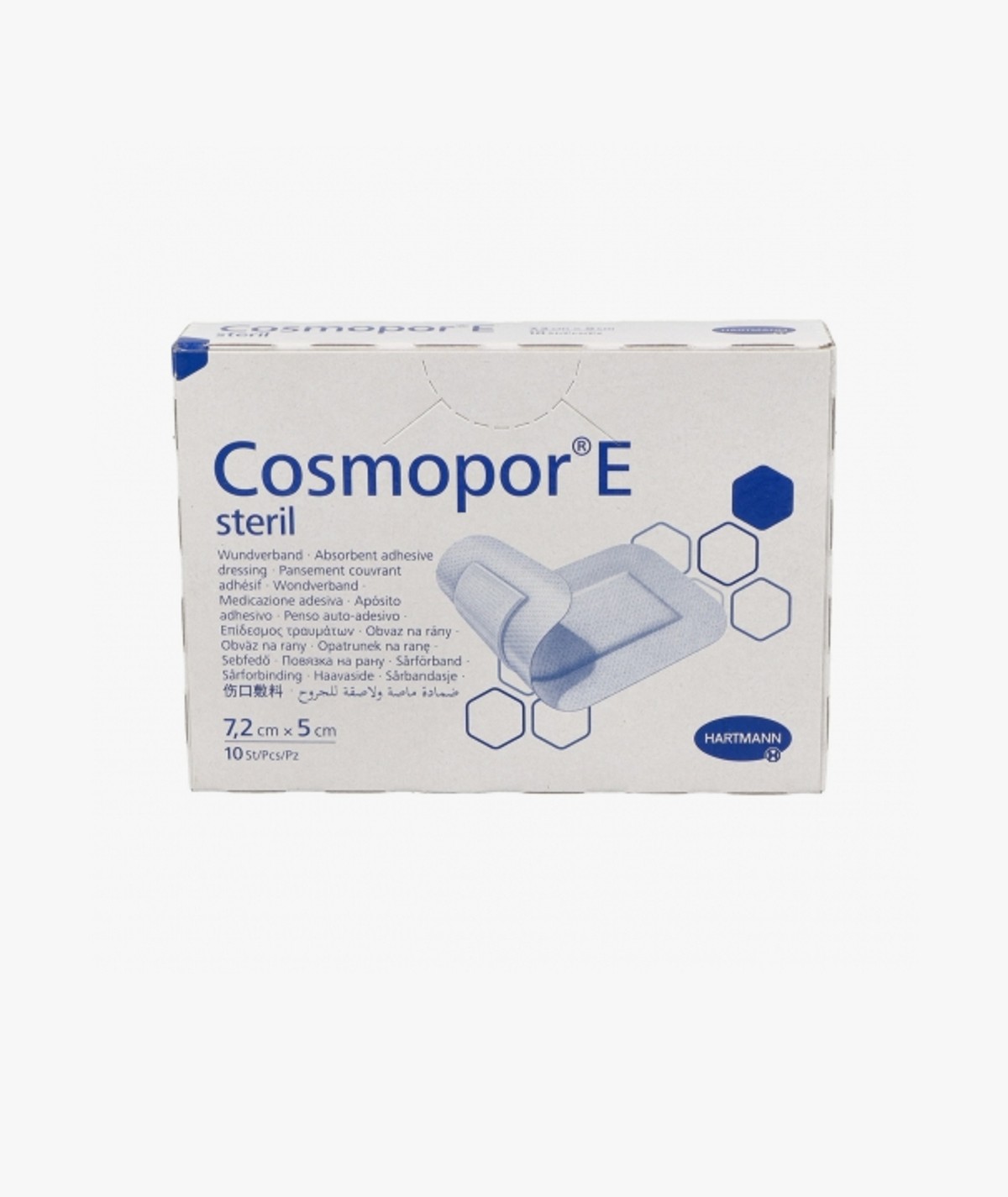 COSMOPOR E APOSITO ESTERIL 10 UNIDADES 7,2 cm x 5 cm