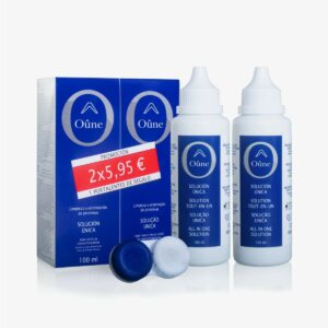 OUNE SOLUCION UNICA LENTES DE CONTACTO BLANDAS 100 ML + 100 ML