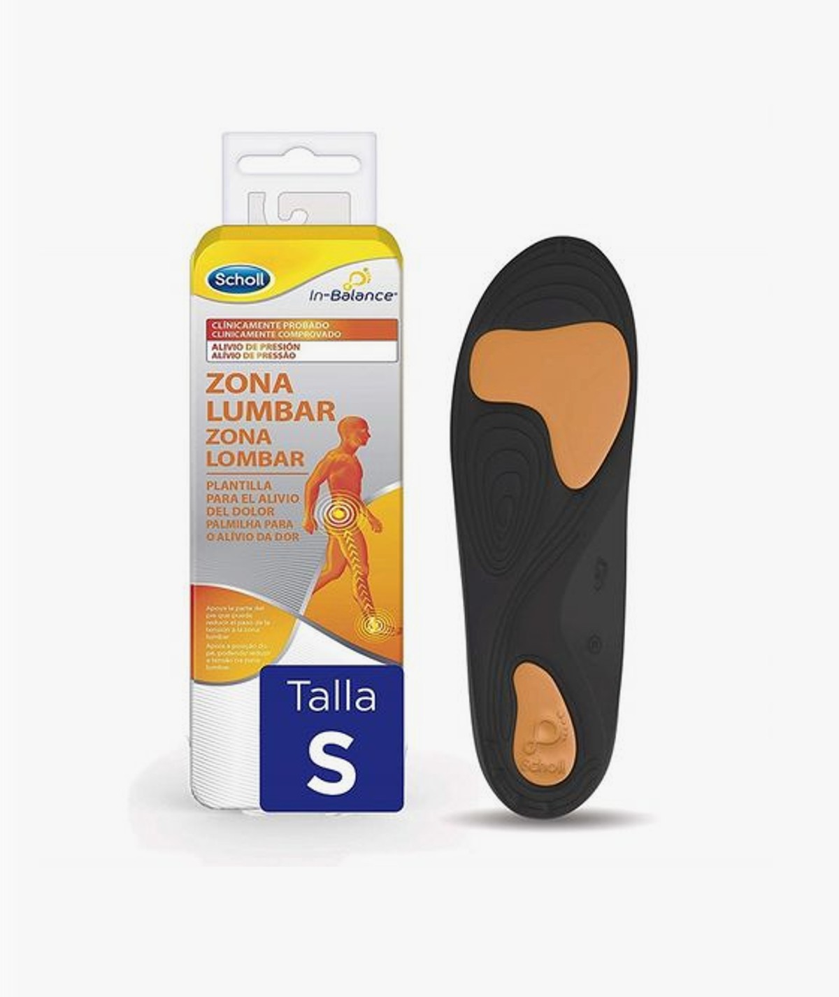 DR SCHOLL IN-BALANCE PLANTILLAS ZONA LUMBAR TALLA S 1 PAR