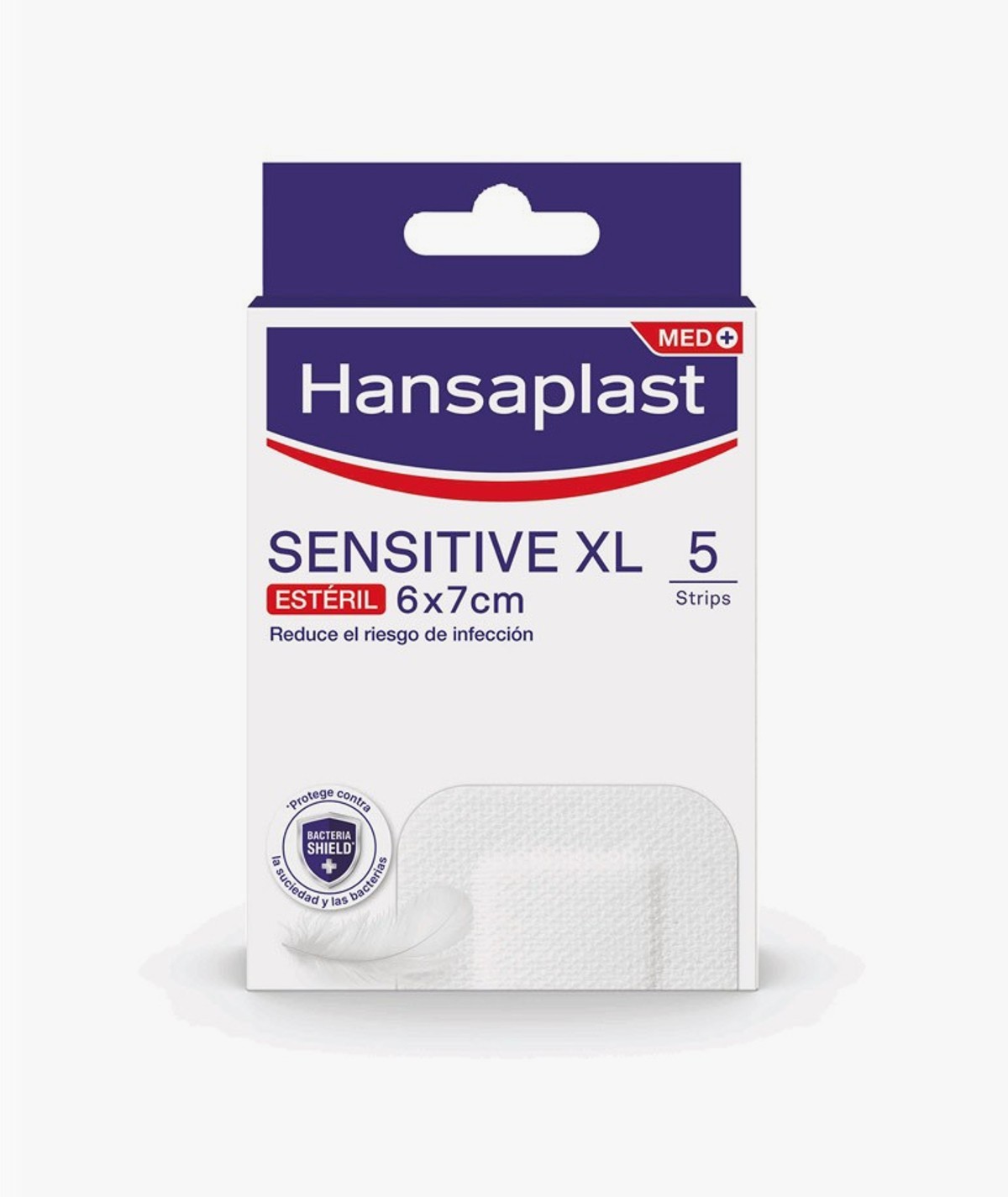 HANSAPLAST SENSITIVE XL APOSITO ESTERIL 5 UNIDADES 7 CM X 6