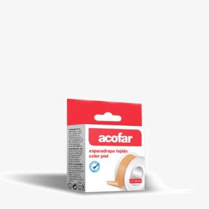 ACOFAR ESPARADRAPO TEJIDO 1 UNIDAD 5 M X 1,25 CM COLOR PIEL