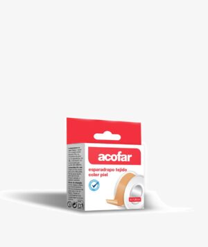 ACOFAR ESPARADRAPO TEJIDO 1 UNIDAD 5 M X 1,25 CM COLOR PIEL