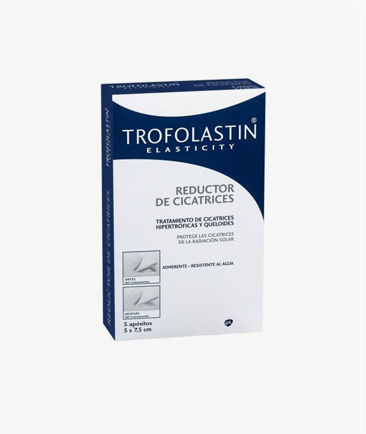 TROFOLASTIN REDUCTOR DE CICATRICES 5 UNIDADES 5 X 7.5 CM