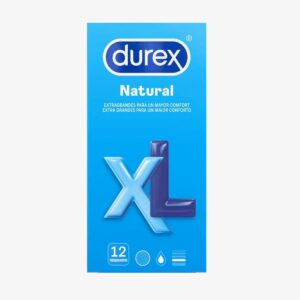 DUREX NATURAL XL PRESERVATIVOS 12 UNIDADES