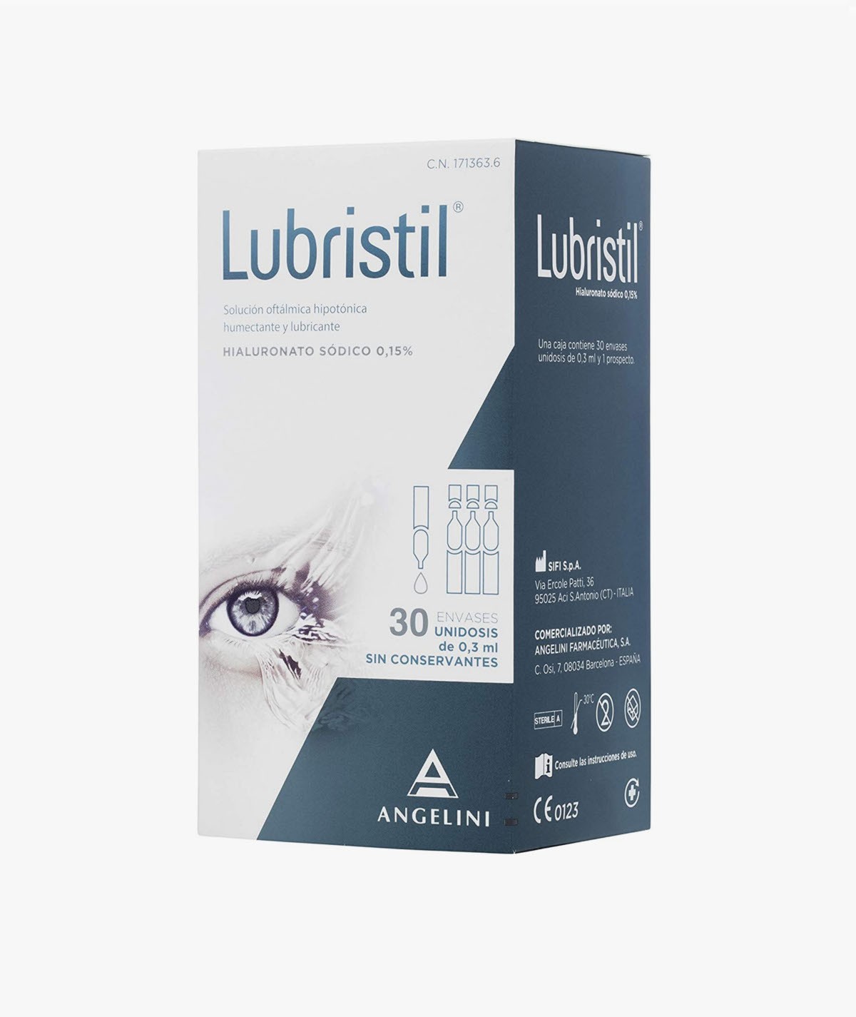 LUBRISTIL SOLUCION OFTALMICA 30 MONODOSIS 0,3 ML