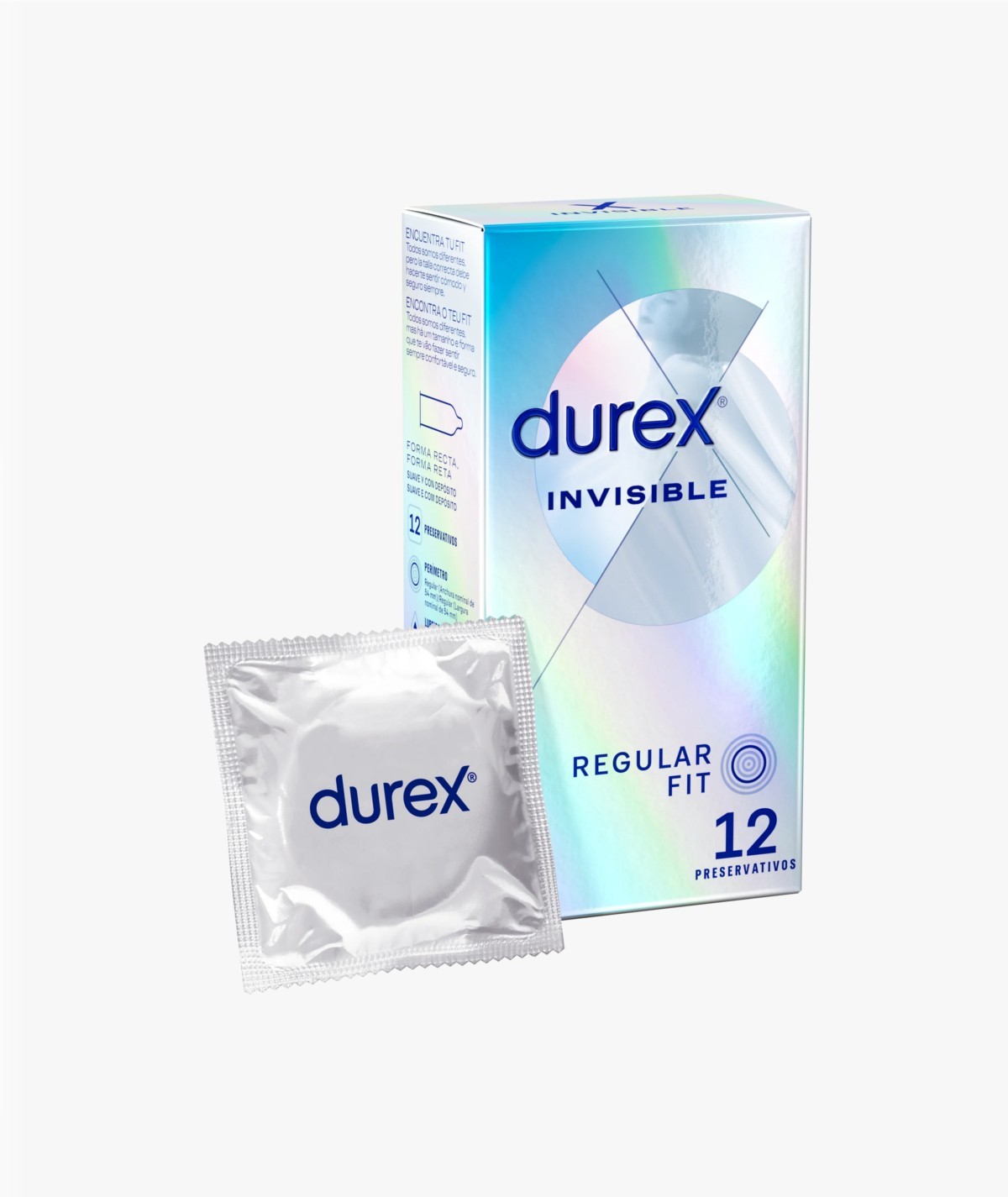 DUREX INVISIBLE EXTRA FINO EXTRA SENSITIVO PRESERVATIVOS 12