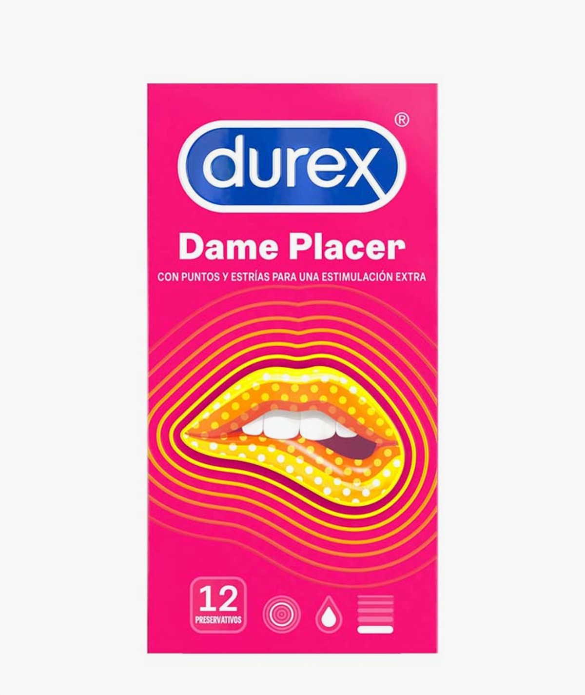 DUREX DAME PLACER PRESERVATIVOS 12 UNIDADES