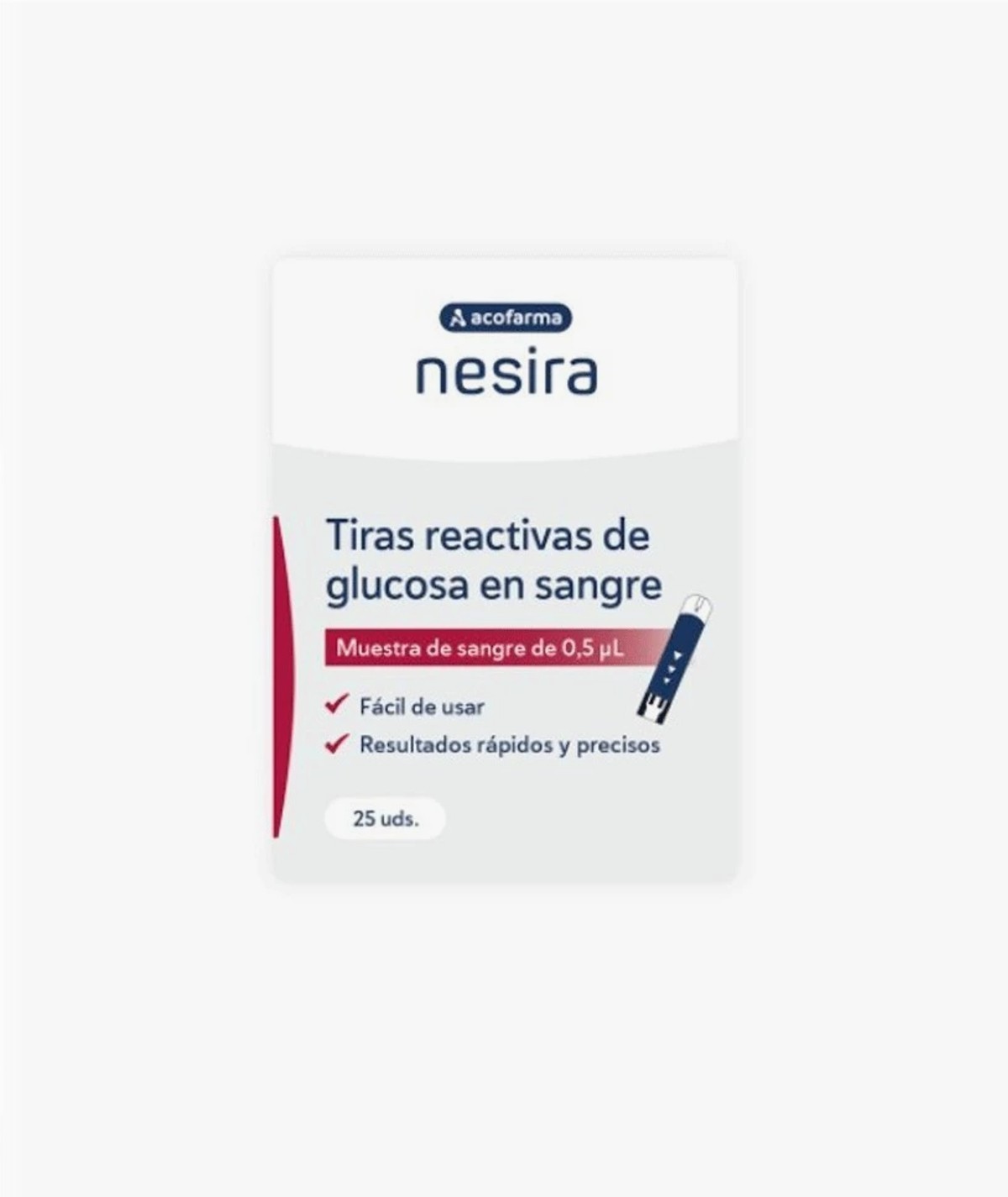 ACOFARMA NESIRA TIRAS REACTIVAS GLUCEMIA 25 UNIDADES