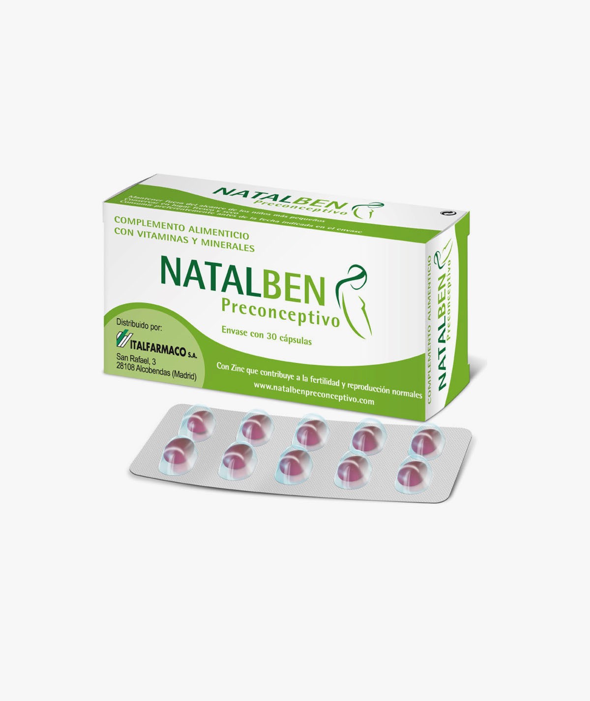 NATALBEN PRECONCEPTIVO 30 CAPSULAS
