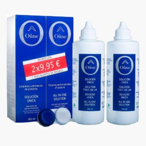 OAUNE SOLUCION UNICA LENTES DE CONTACTO BLANDAS 2 ENVASES 360 ML