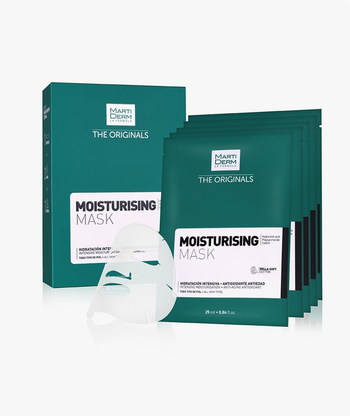MARTIDERM MOISTURISING MASK 10 UNIDADES 25 ML
