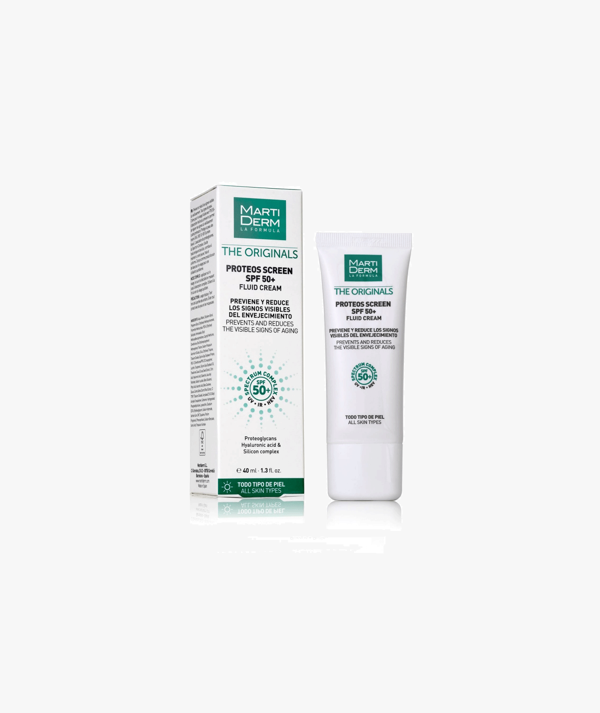 MARTIDERM PROTEOS SCREEN SPF50+ FLUID CREAM 40 ML