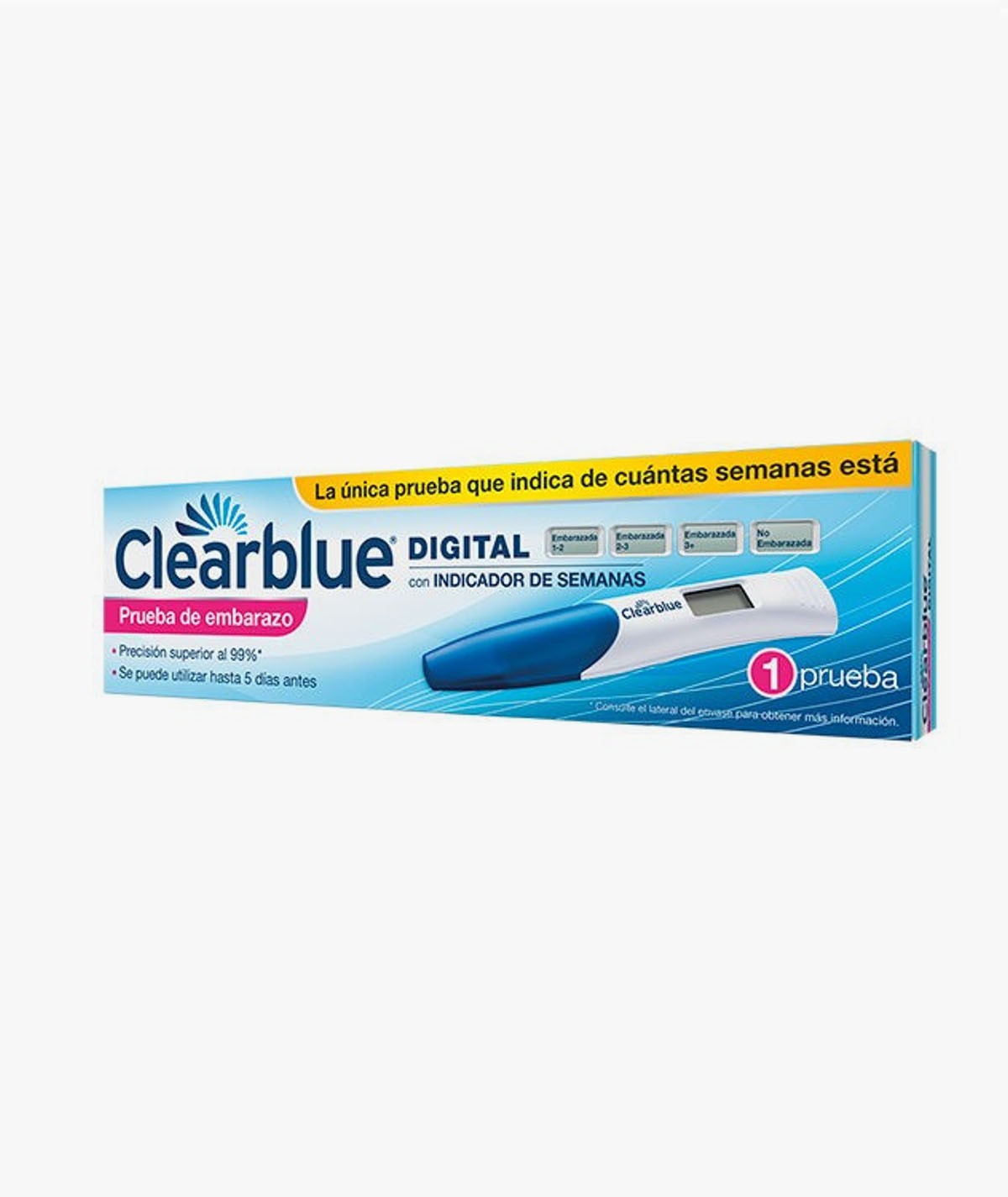 CLEARBLUE TEST DE EMBARAZO DIGITAL CON INDICADOR DE SEMANAS
