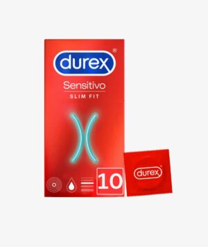 DUREX SENSITIVO SLIM FIT PRESERVATIVOS 10 UNIDADES