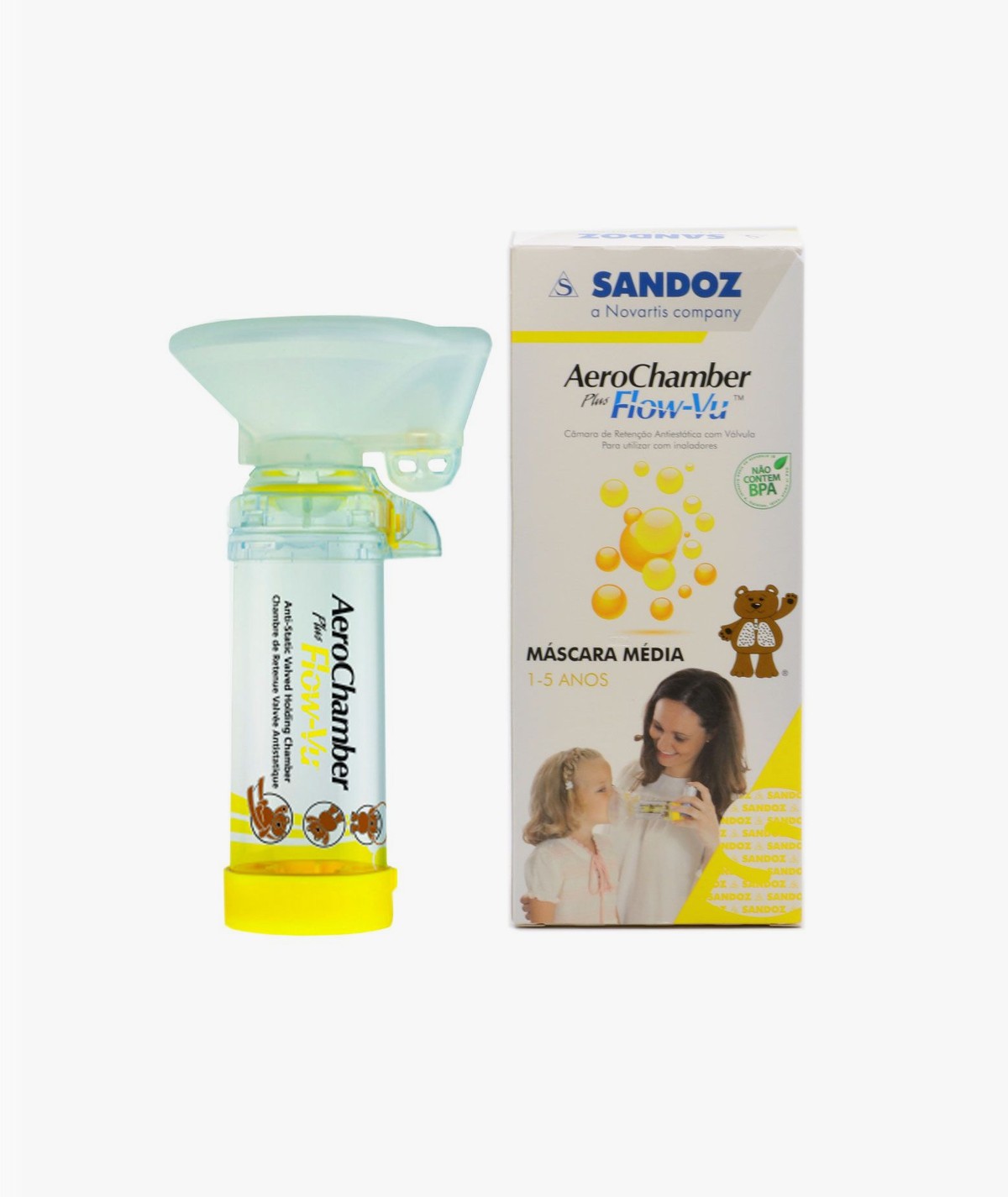 AEROCHAMBER PLUS FLOW-VU PEDIATRICO CAMARA DE INHALACION INF