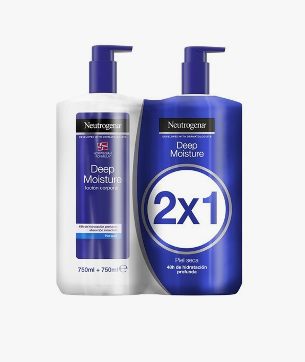 NEUTROGENA BODY PIEL SECA 750 ML + 750 ML