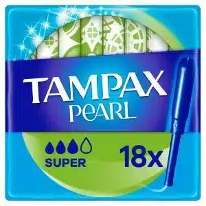 TAMPAX PEARL TAMPON SUPER 18 UNIDADES