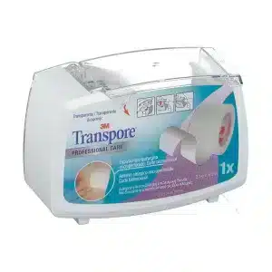ESPARADRAPO HIPOALERGICO TRANSPORE PLASTIC PORTAR 1 UNIDAD 5