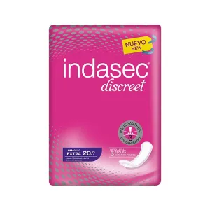 COMPRESA PERDIDAS LEVES INDASEC DISCREET EXTRA 20 UNIDADES