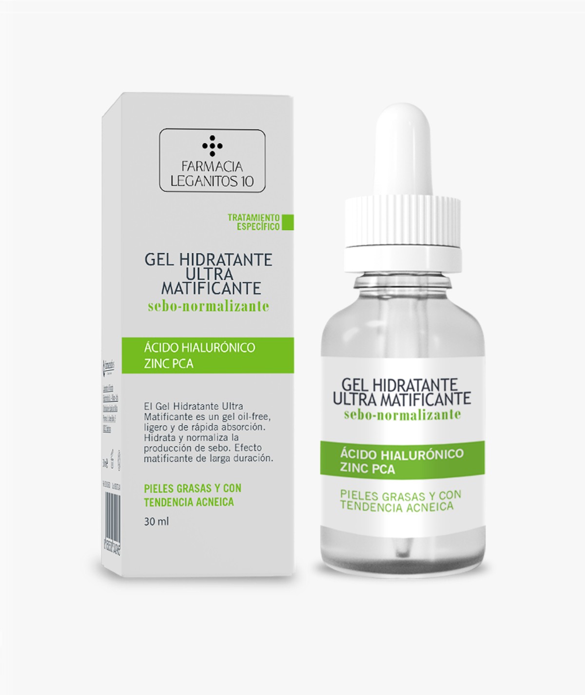 FARMACIA LEGANITOS 10 GEL HIDRATANTE ULTRA MATIFICANTE 30 ML