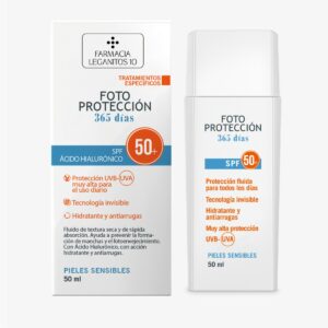 FARMACIA LEGANITOS 10 FOTOPROTECTOR SPF50+ 365 PIEL SENSIBLE 50 ML