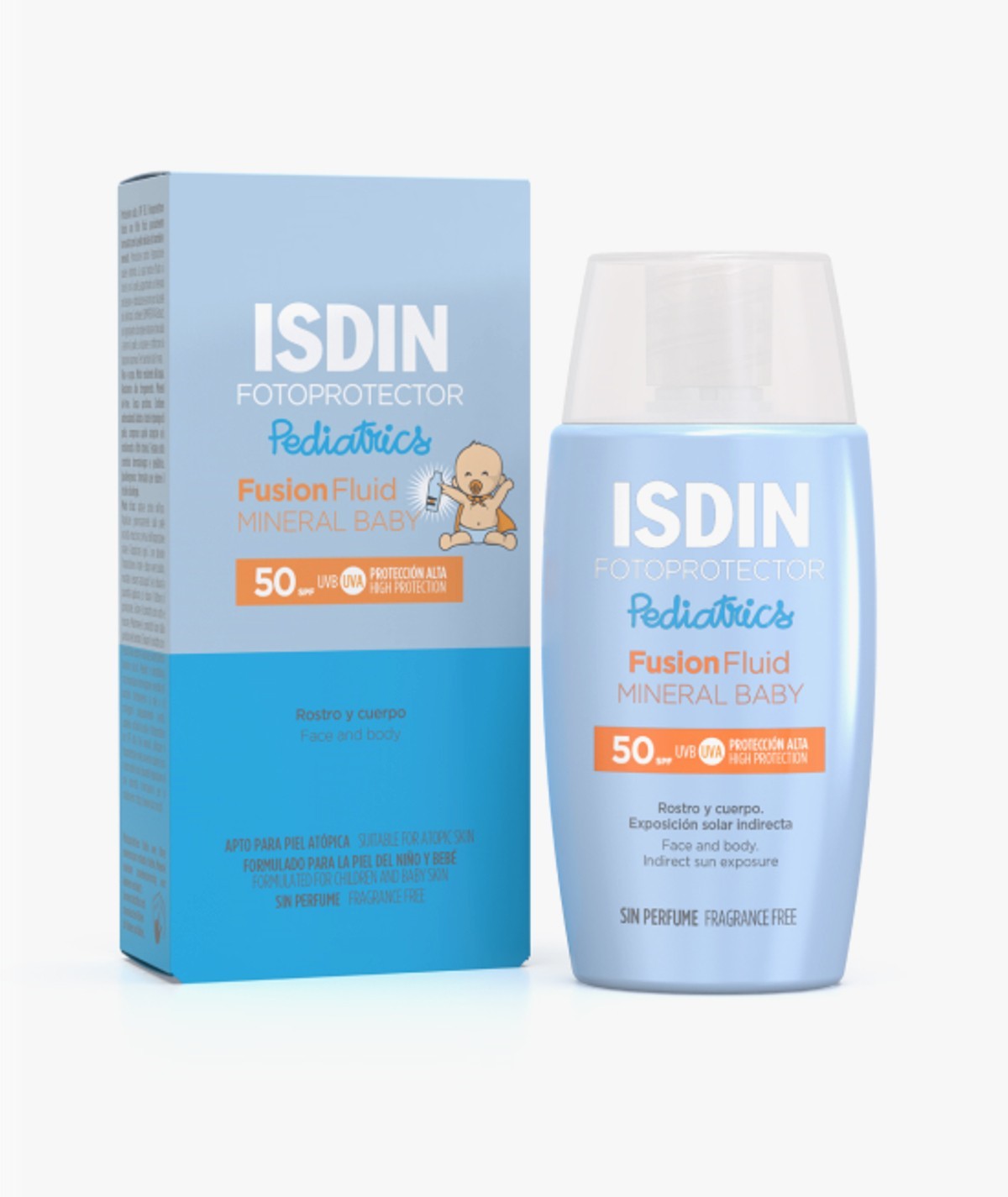 ISDIN FOTOPROTECTOR PEDIATRICS FUSION FLUID MINERAL BABY SPF50 50 ML