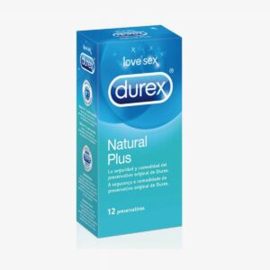 DUREX NATURAL PLUS PRESERVATIVOS 12 UNIDADES