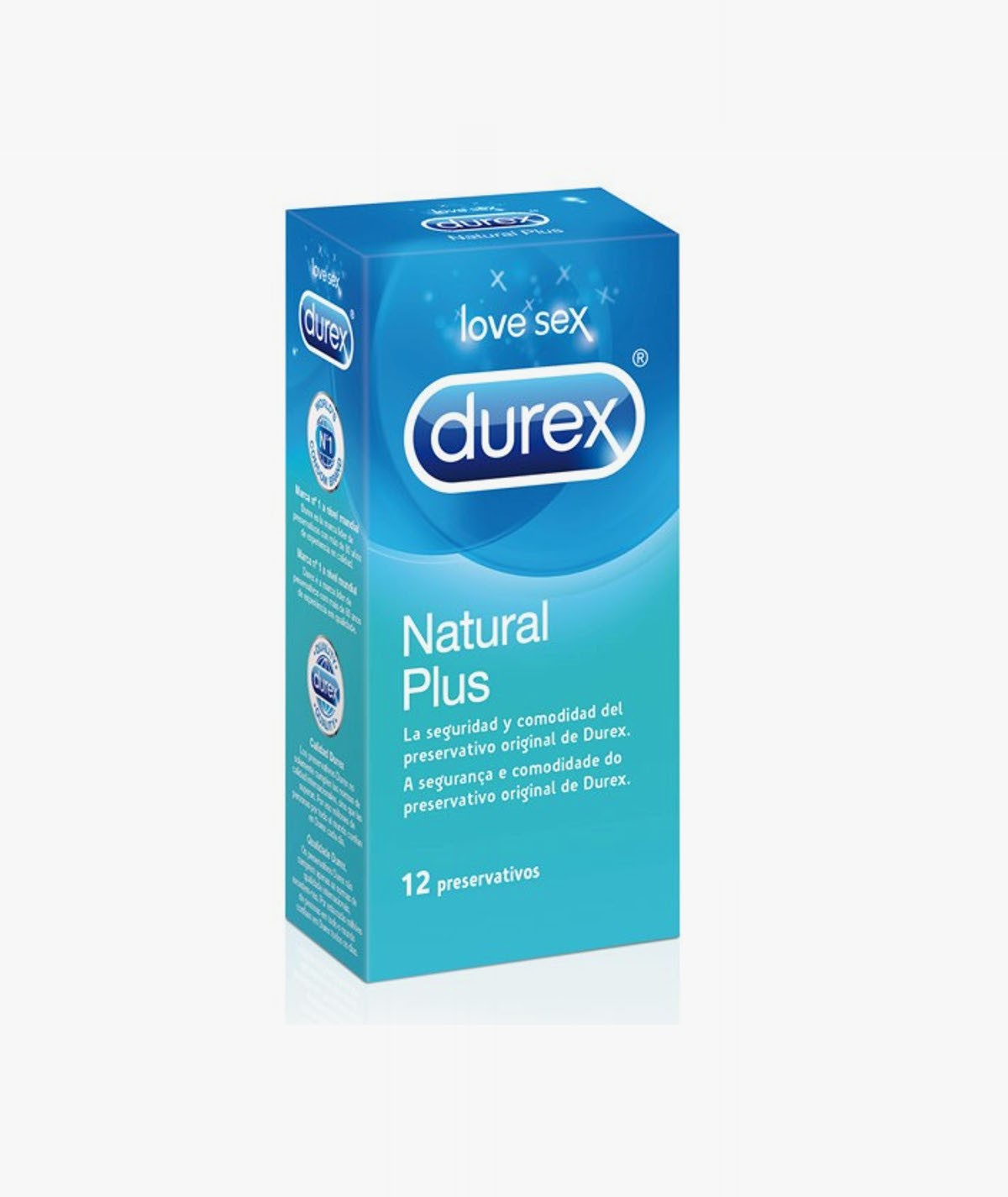 DUREX NATURAL PLUS PRESERVATIVOS 12 UNIDADES