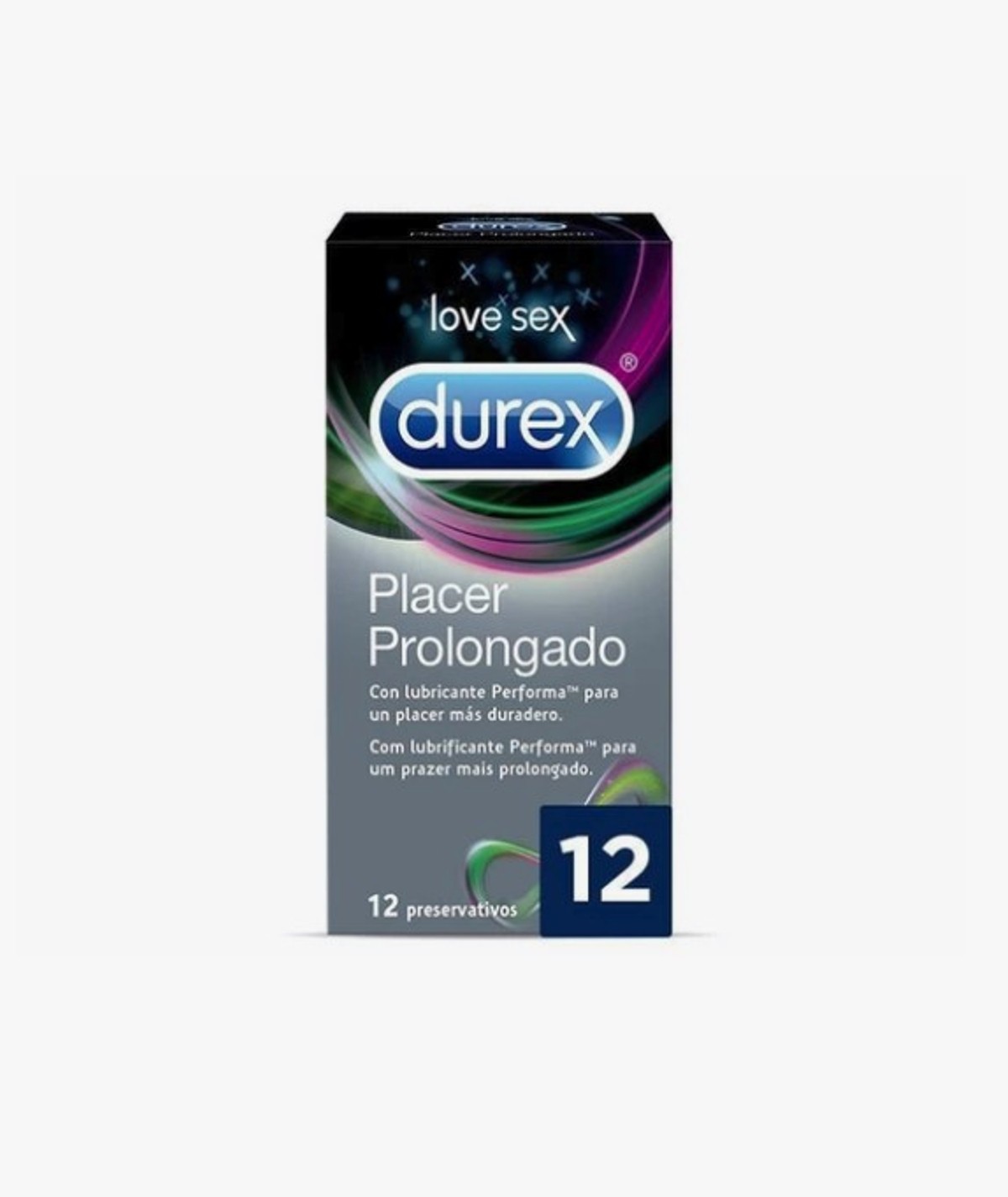 DUREX PLACER PROLONGADO PRESERVATIVOS 12 UNIDADES