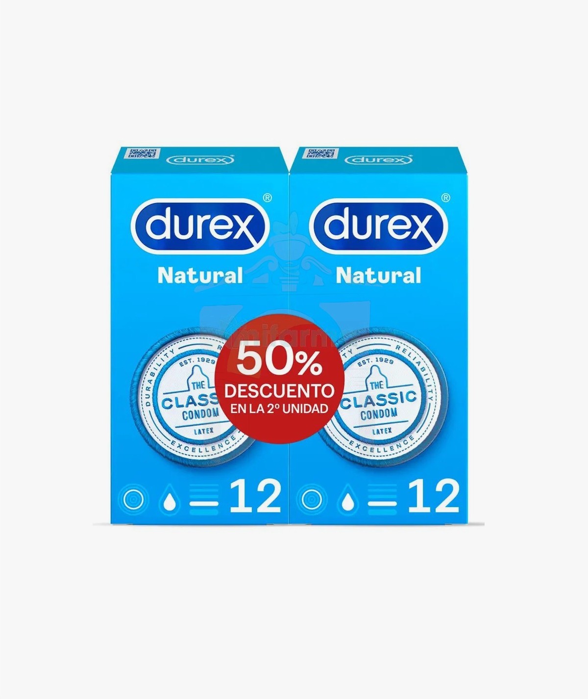 DUREX NATURAL PLUS PRESERVATIVOS 12 + 12 PRESERVATIVOS