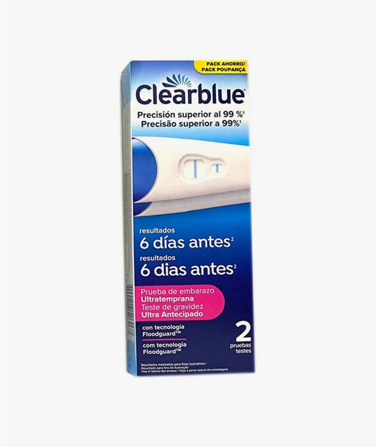 CLEARBLUE ANALOGICO 6 DIAS ANTES 2 UNIDADES