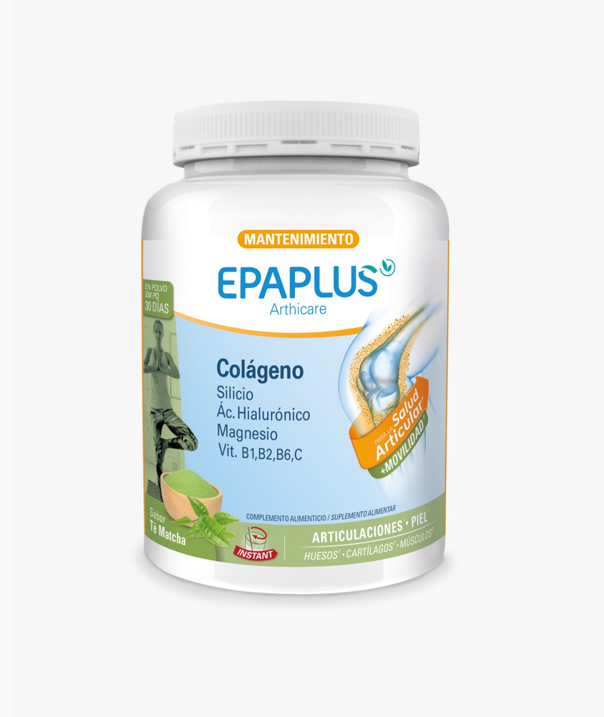EPAPLUS ARTHICARE COLAGENO POLVO TE MATCHA 30 DIAS