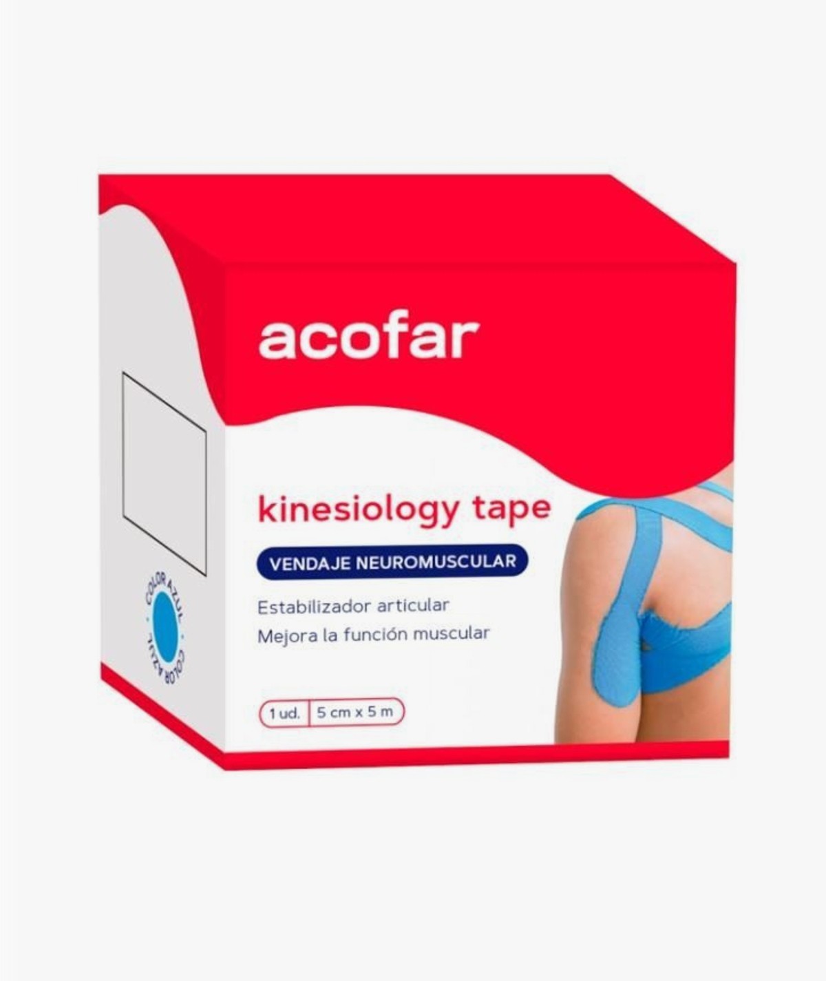 ACOFAR KINESIOLOGY TAPE VENDAJE 5MX5CM - COLOR AZUL
