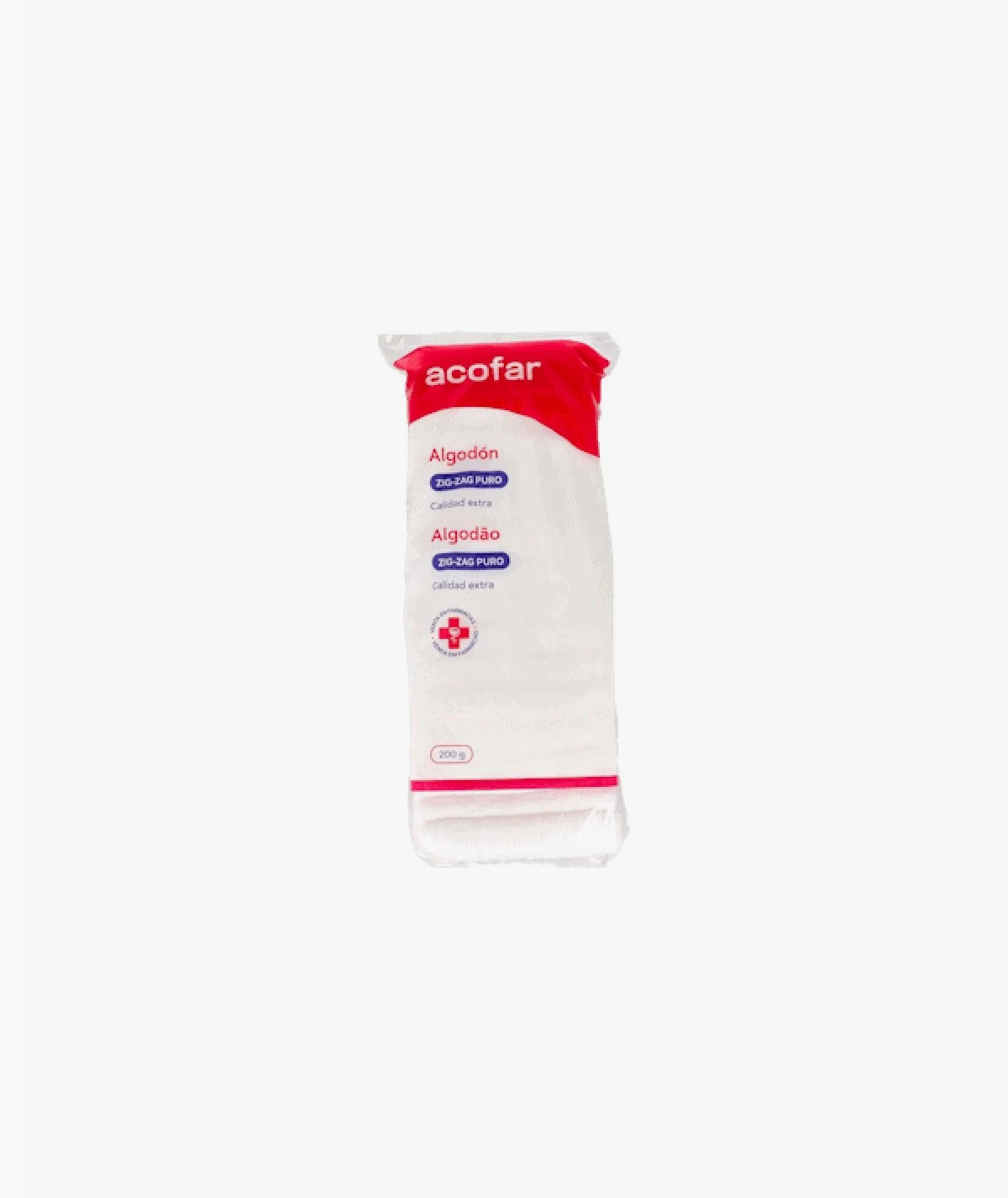 ACOFAR ALGODON ZIG-ZAG PURO 1 PAQUETE 200 G