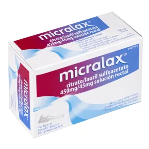 MICRALAX CITRATO/LAURIL SULFOACETATO 450 MG/ML + 45 MG/ML SO