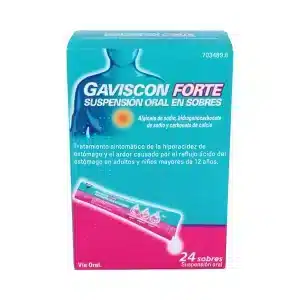 GAVISCON FORTE 24 SOBRES SUSPENSION ORAL 10 ML