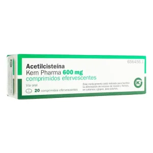 ACETILCISTEINA KERN PHARMA EFG 600 MG 20 COMPRIMIDOS EFERVES