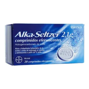 ALKA-SELTZER 2,1 G 20 COMPRIMIDOS EFERVESCENTES