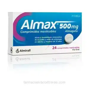 ALMAX 500 MG 24 COMPRIMIDOS MASTICABLES