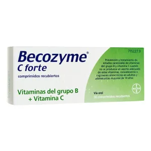 BECOZYME C FORTE 30 COMPRIMIDOS RECUBIERTOS