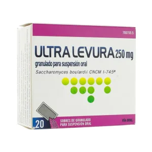 ULTRA-LEVURA 250 MG 20 SOBRES POLVO PARA SUSPENSION ORAL