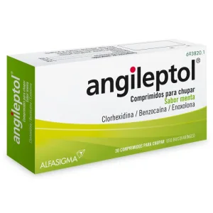 ANGILEPTOL 30 COMPRIMIDOS PARA CHUPAR (SABOR MENTA)
