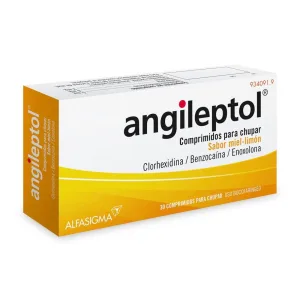 ANGILEPTOL 30 COMPRIMIDOS PARA CHUPAR (SABOR MIEL-LIMON)