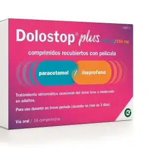 DOLOSTOP PLUS 500 MG 150 MG 16 COMPRIMIDOS RECUBIERTOS