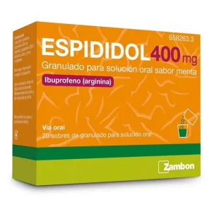 ESPIDIDOL 400 MG 20 SOBRES GRANULADO PARA SOLUCION ORAL (SABOR MENTA)