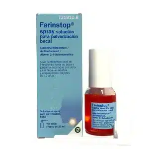 FARINSTOP SPRAY SOLUCION PARA PULVERIZACION BUCAL 1 FRASCO 2